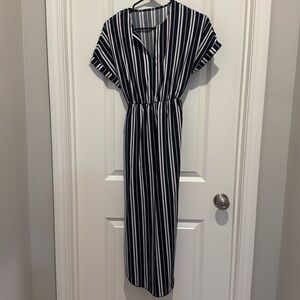 Blue & White Midi Dress